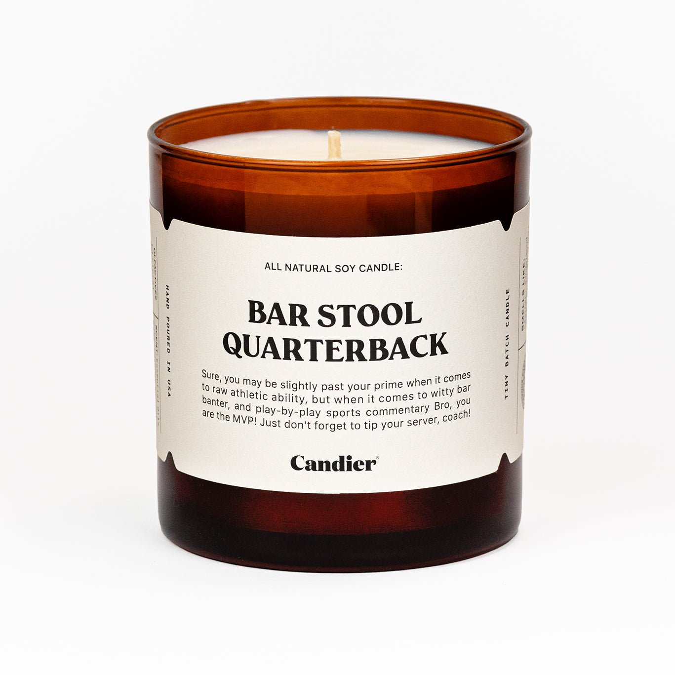 Bar Stool Quarterback Candle