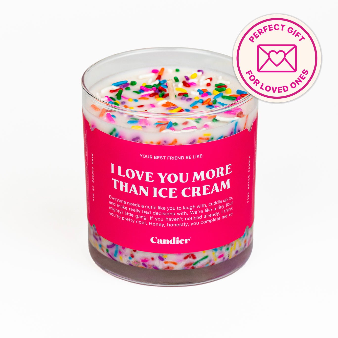 I Love You More Than Ice Cream Candle